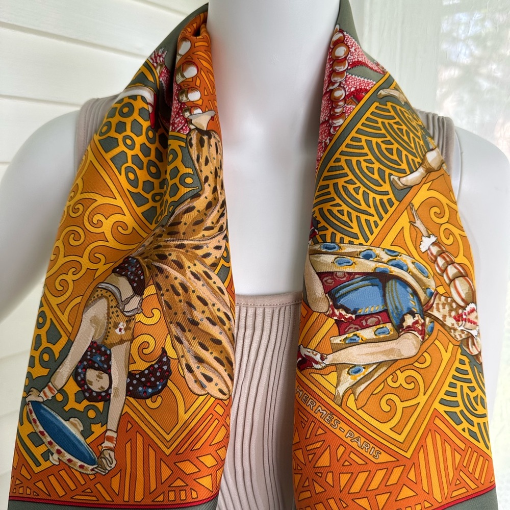 Hermes Les Ballets Russes silk scarf shawl wrap vintage by Annie Faivre 90 cm - Picture 11 of 17